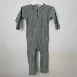 Sage Green Ribbed One Piece